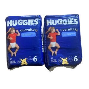 Huggies Overnites Size 6 Baby Diapers 15 Ct Nighttime Protection